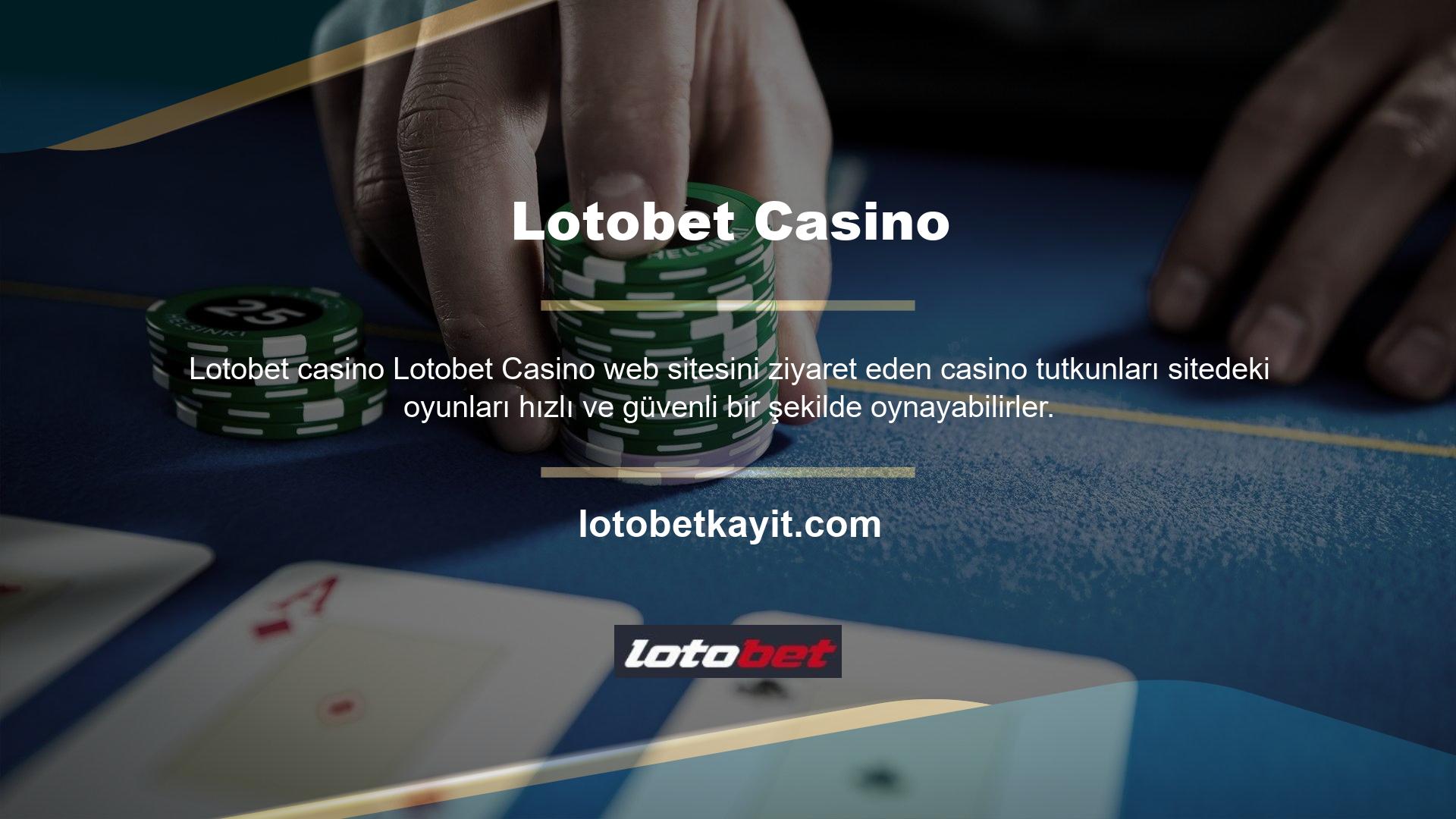 Ayrıca sitenin çeşitli bonusları da siteye üye olan casino tutkunları tarafından kullanılabilir